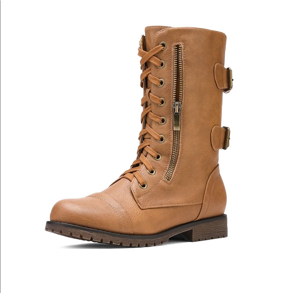 Women’s Brown Lace-Up Boots